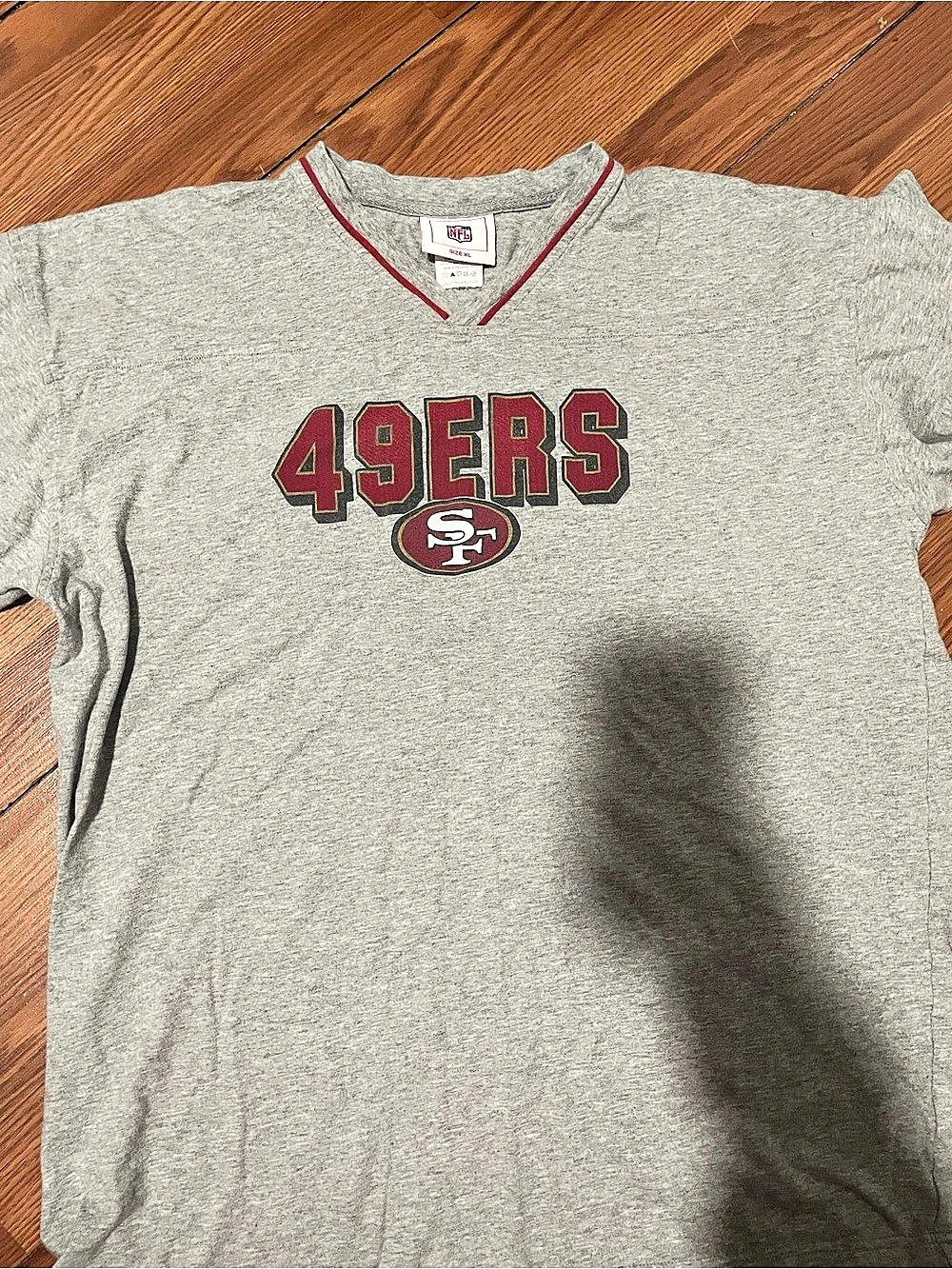 NFL San Francisco 49ers Men's Gray & Red Jersey Size XL